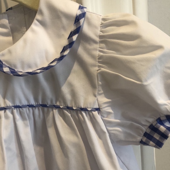 Zuccini Girls Dress, Barnyard Animal Embroidery, Blue Gingham, 24m - Picture 7 of 12